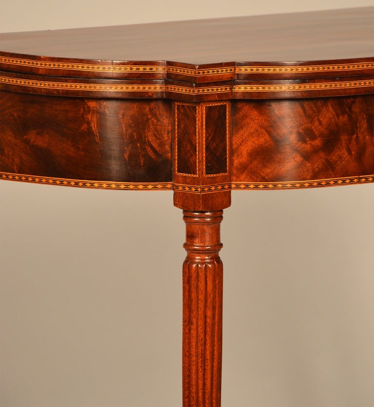 19th Century Salem Mahogany Card Table