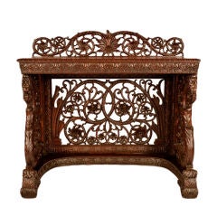 Antique Indo/Portuguese Rosewood Console Table