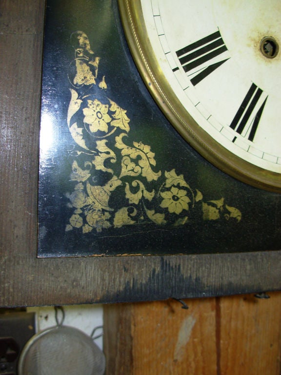 Painted Square Bakers Clock