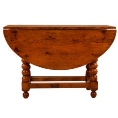 Antique Bobbin Turned Gateleg Drop Leaf Table