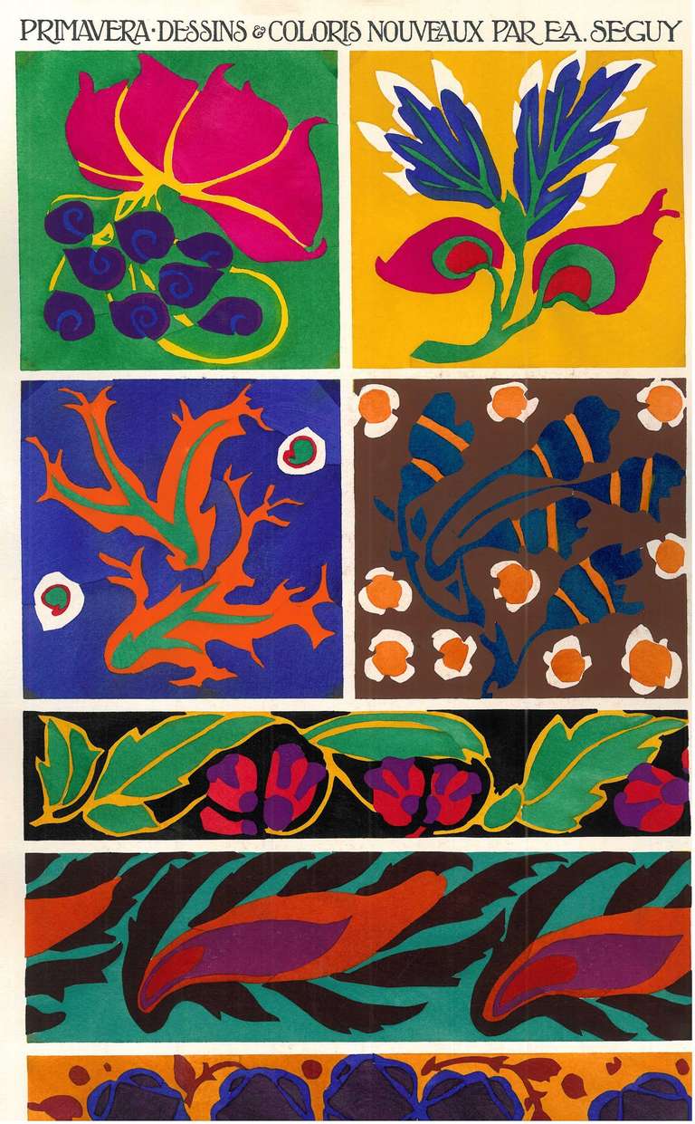 Primavera - Dessins & Coloris Nouveaux par E A Seguy In Excellent Condition In North Yorkshire, GB