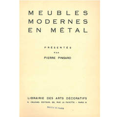 "Meubles Modernes en Metal" Folio Presented by Pierre Pinsard 5