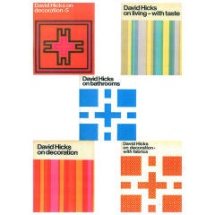 Set 5 David Hicks Design Books.