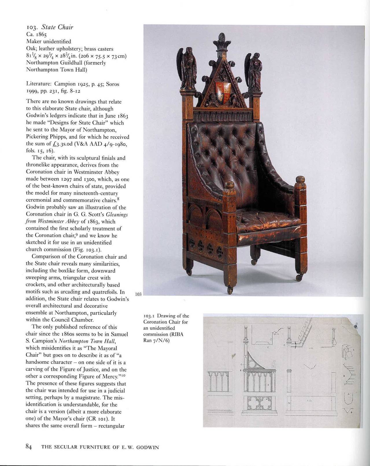 This book is the first comprehensive study of Godwin's furniture designs. Taking the form of a catalogue raisonne, the book documents and reproduces all known examples of his secular furniture and related furniture designs. Seeking to design