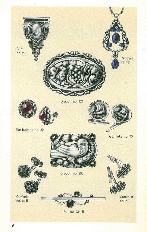 Georg Jensen Silver. (Jewelry Catalogue). at 1stDibs | georg jensen  catalogue