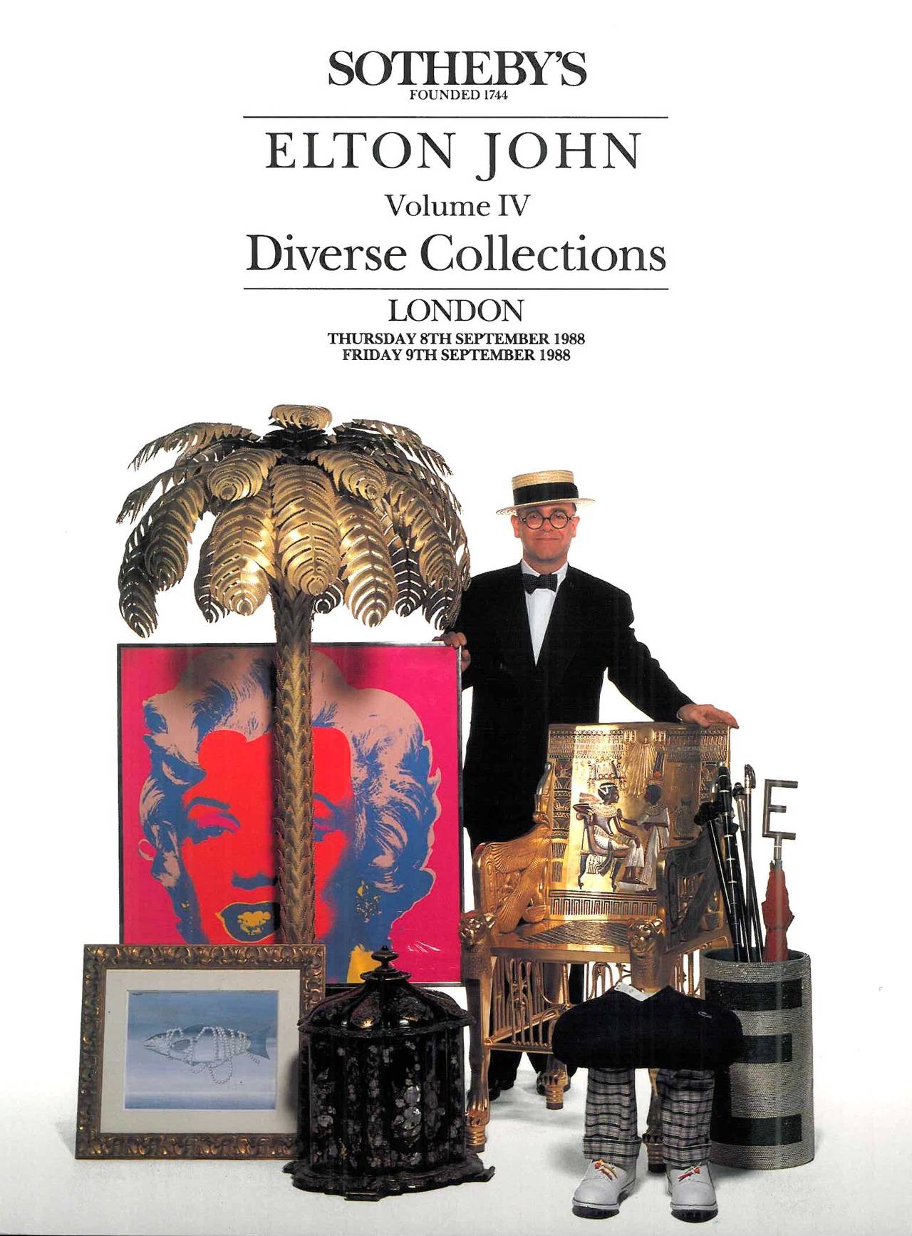 "Elton John," Sotheby's Sale 1988 FourVolume Catalogue For Sale at 1stdibs