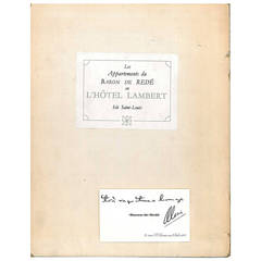 "Les Appartements du Baron de Rede en L'Hotel Lambert" Book 9