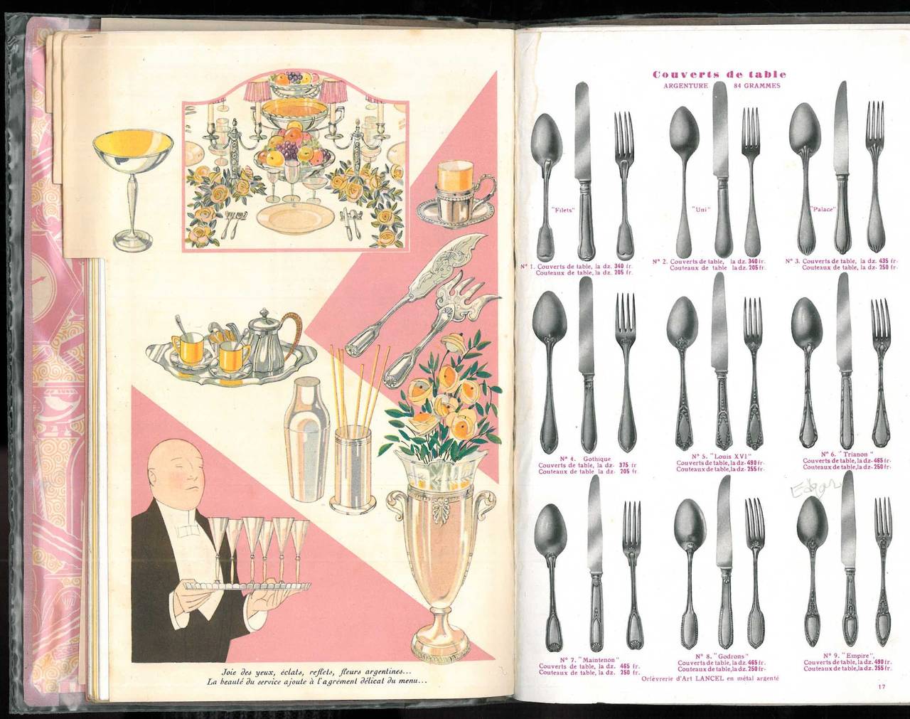 Early 20th Century Guide Des Cadeaux Edite Par Lancel (Book) For Sale