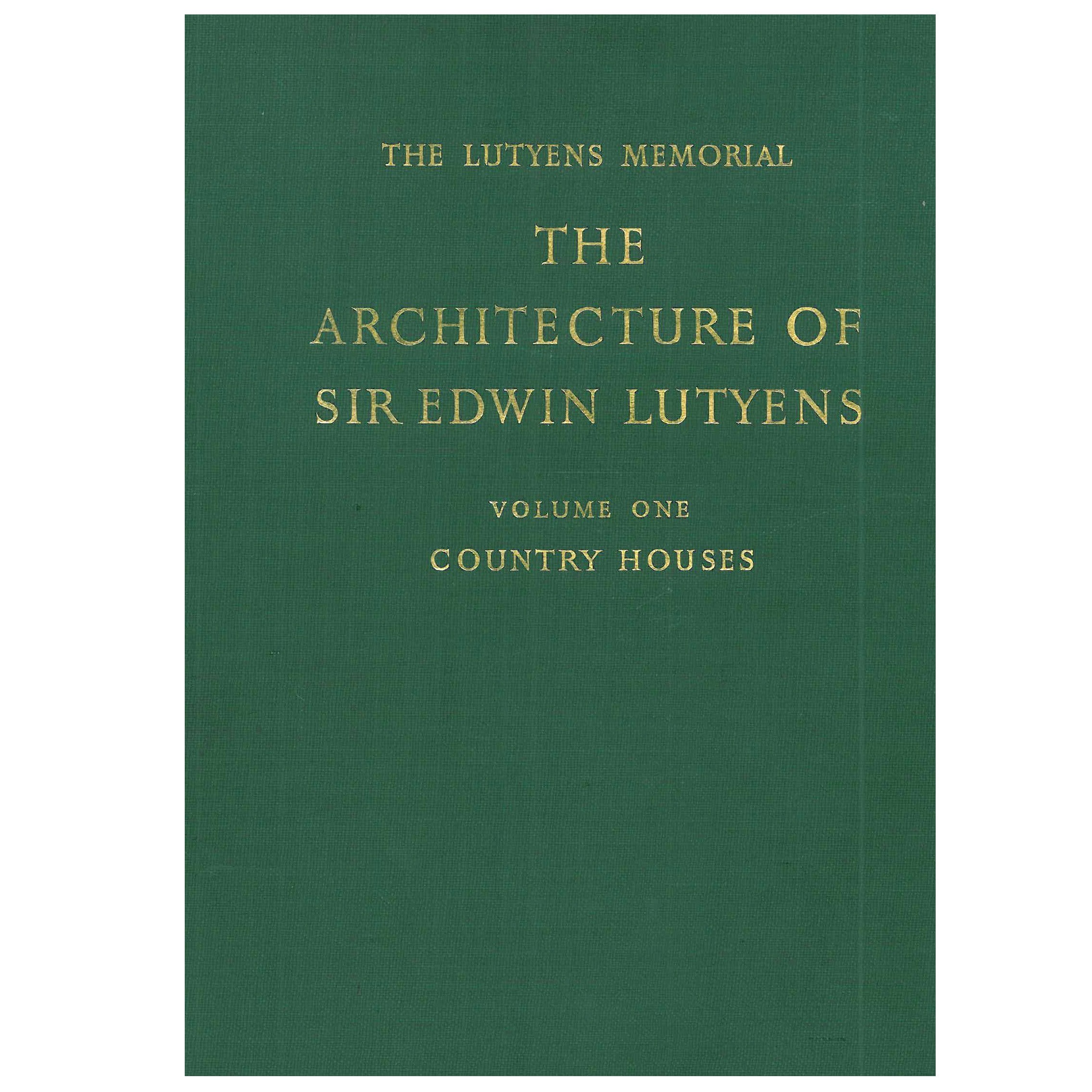 "The Architecture of Sir Edwin Lutyens" Books, The Lutyens Memorial Volumes