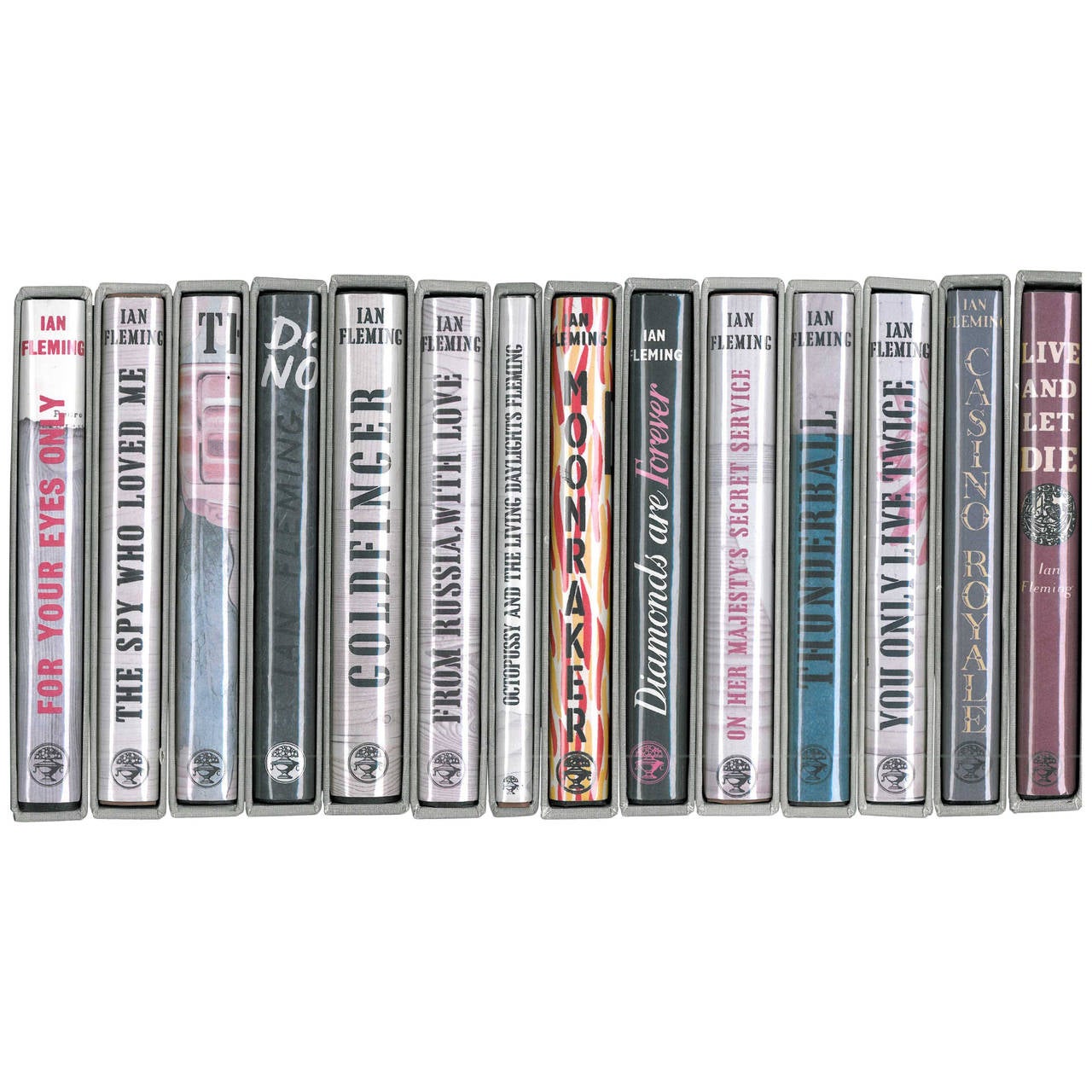 Complete Set of 14 "James Bond" Books by Ian Fleming "Facsimile" at 1stDibs