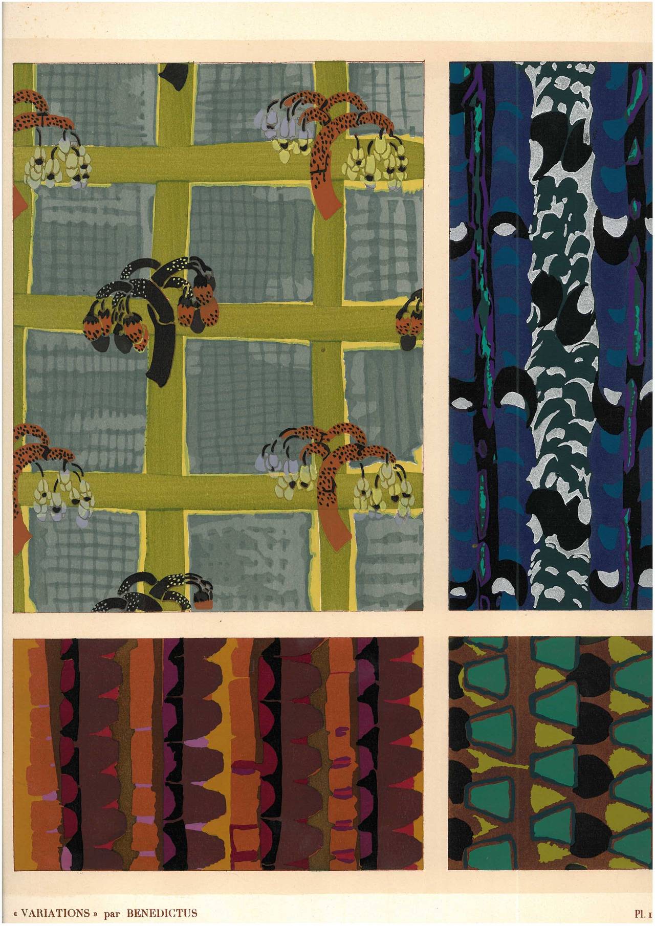 Variations by Benedictus, a Folio of 20 Pochoir Plates 4