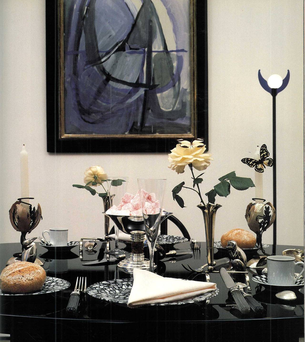 A beautifully photographed and illustrated book which shows a range of the most exquisite table settings by a number of the most successful personages in France, including - Andre Putman, Hubert de Givenchy, Helene Rochas, Alberto Pinto, Jean