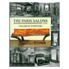 The Paris Salons 1895-1914: Furniture. Book.
