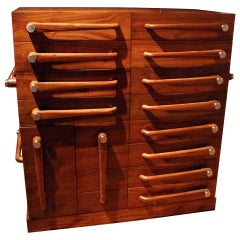 Retro English Walnut Gentleman's Chest