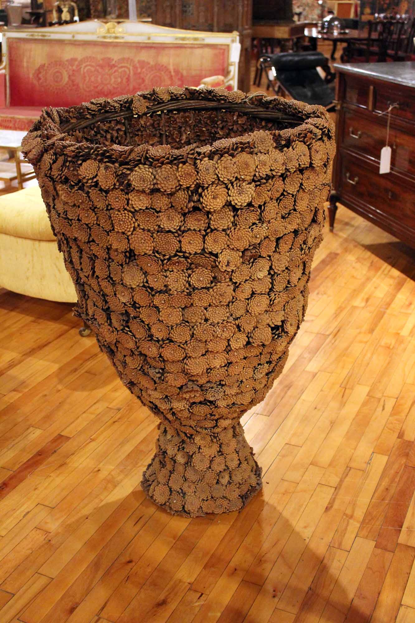 French Large Pine Cone Vase