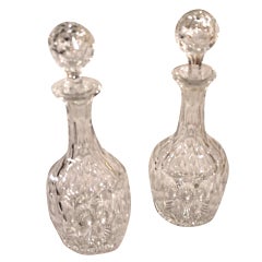 Pair of English Decanters