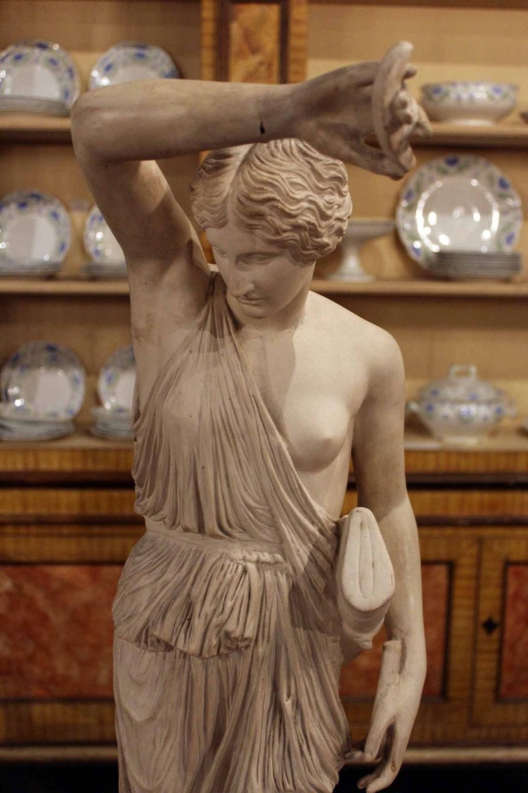 19th Century French Plaster Statue For Sale