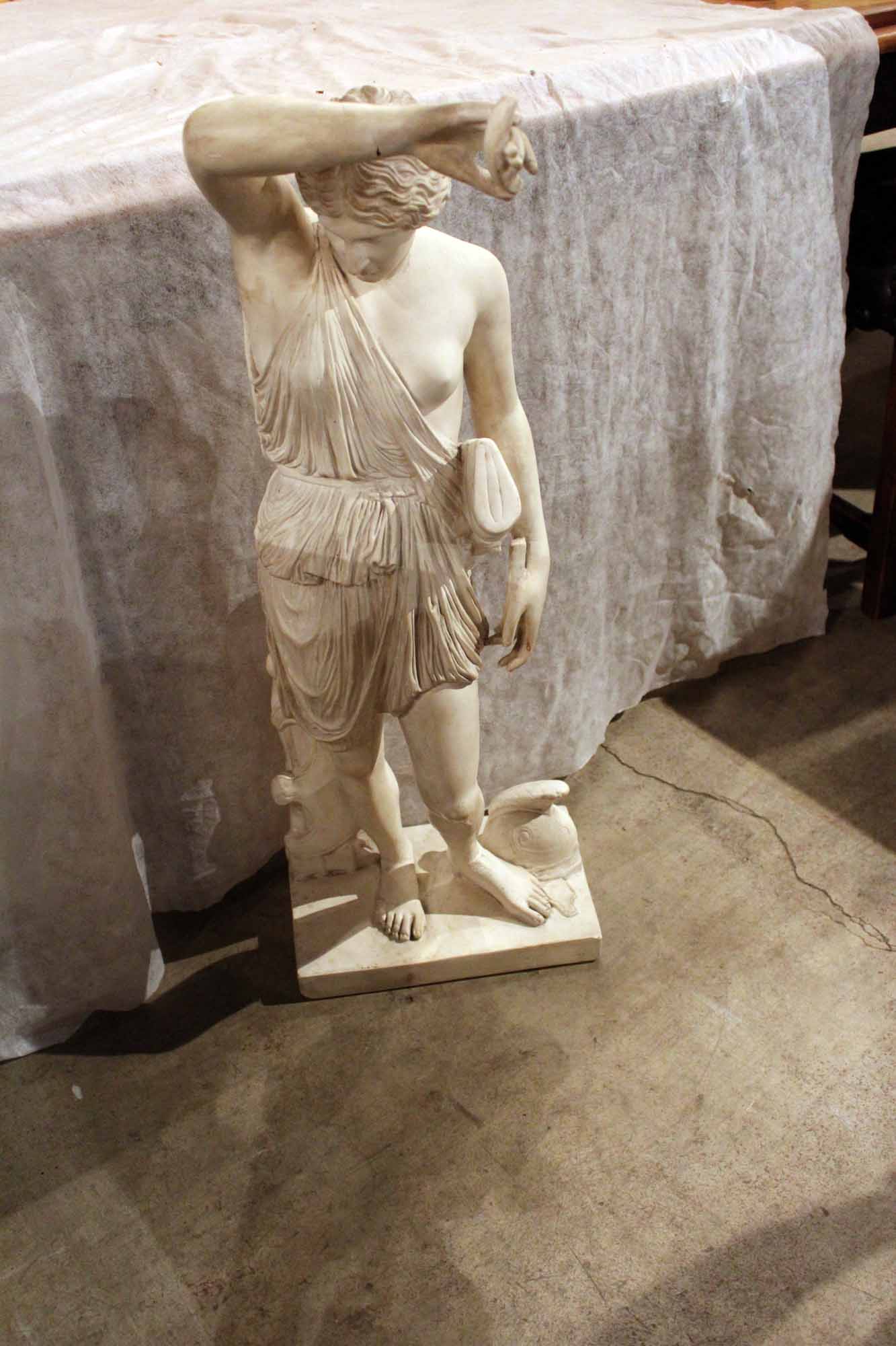 French Plaster Statue For Sale