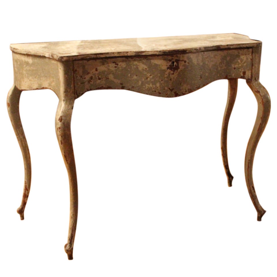 Italian Console with Original Paint from the Piedmont Region For Sale