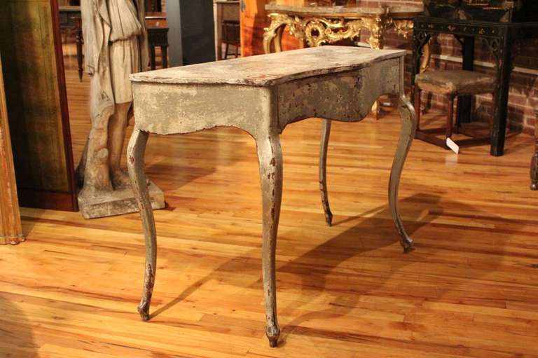 19th Century Italian Console with Original Paint from the Piedmont Region For Sale