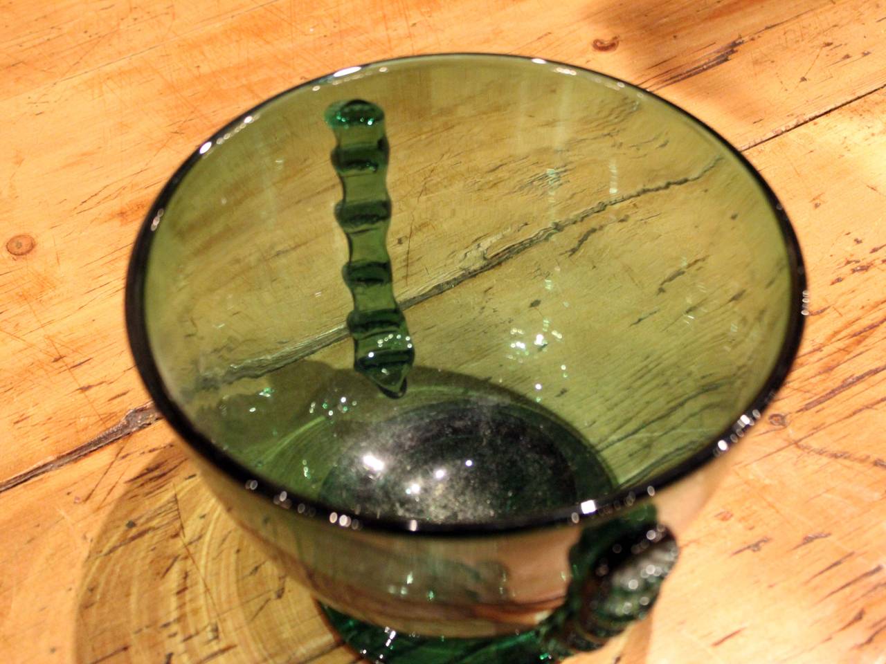 Late 19th Century French Green Glass Bowl
