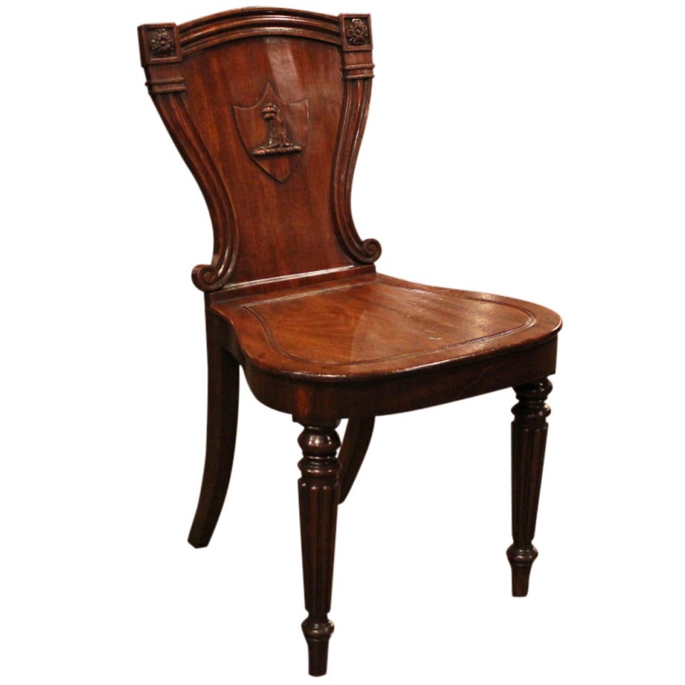 Mahogany Hall Chair