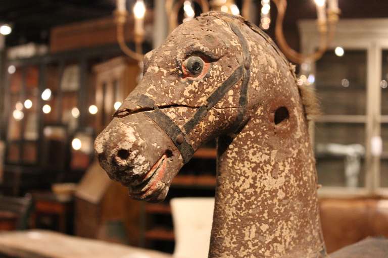 19th Century French Folk Art Horse For Sale