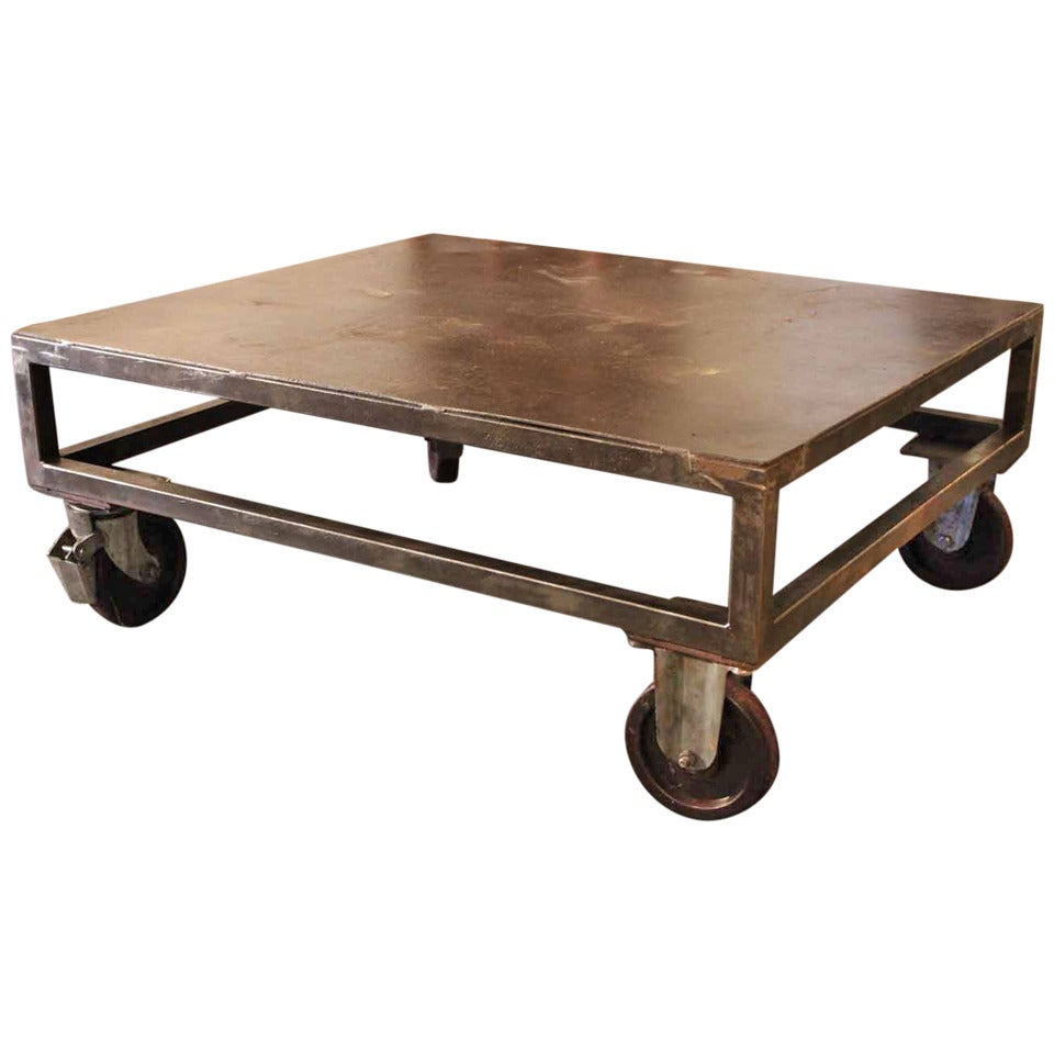 English Industrial Table For Sale