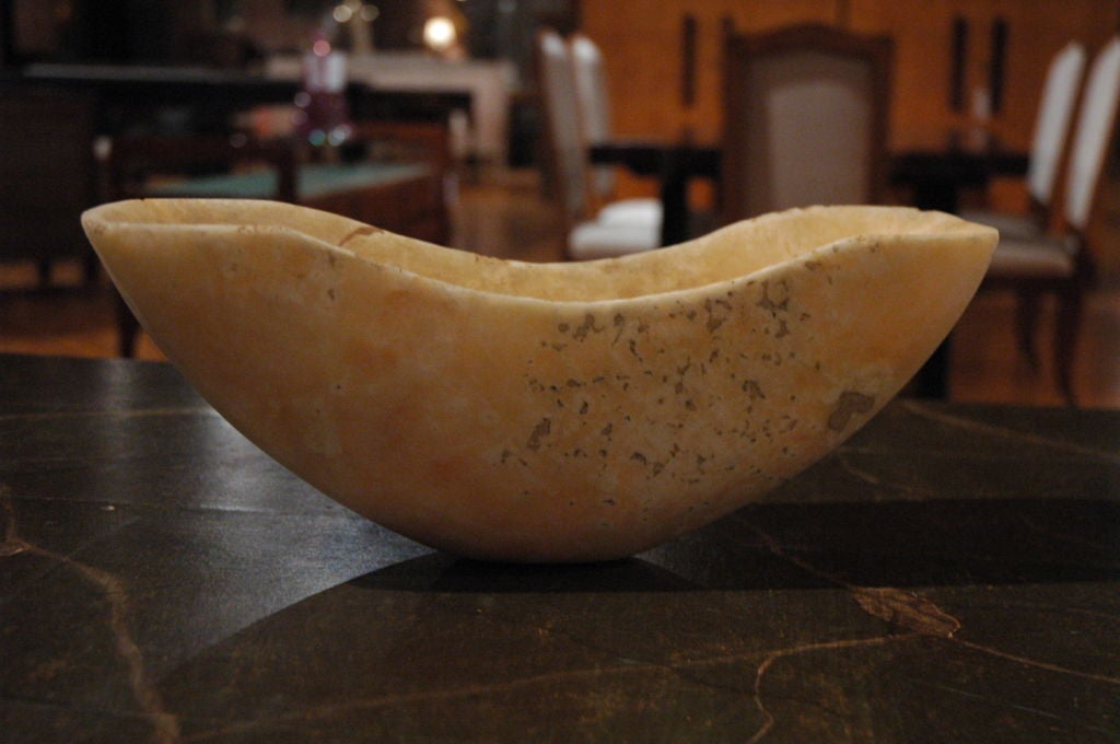 English Alabaster Bowl For Sale