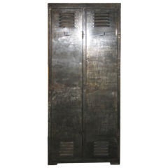 Antique Industrial Metal Locker