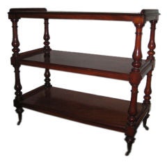 English Mahogany Trolley