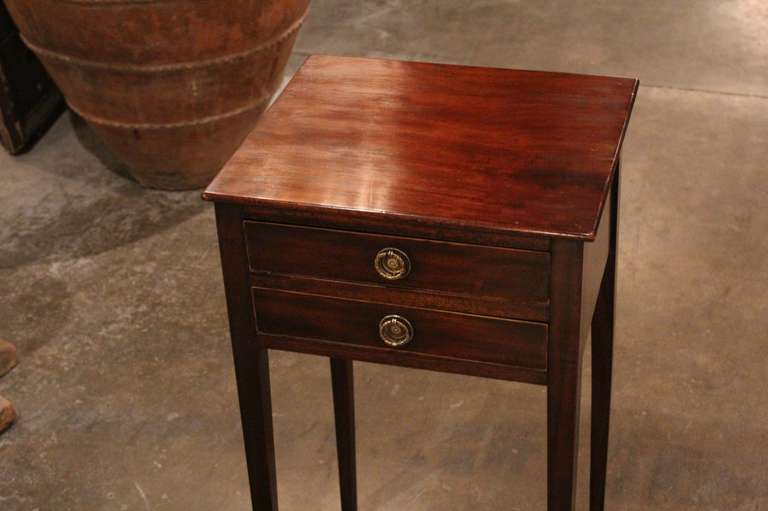 English Mahogany Side Table 1