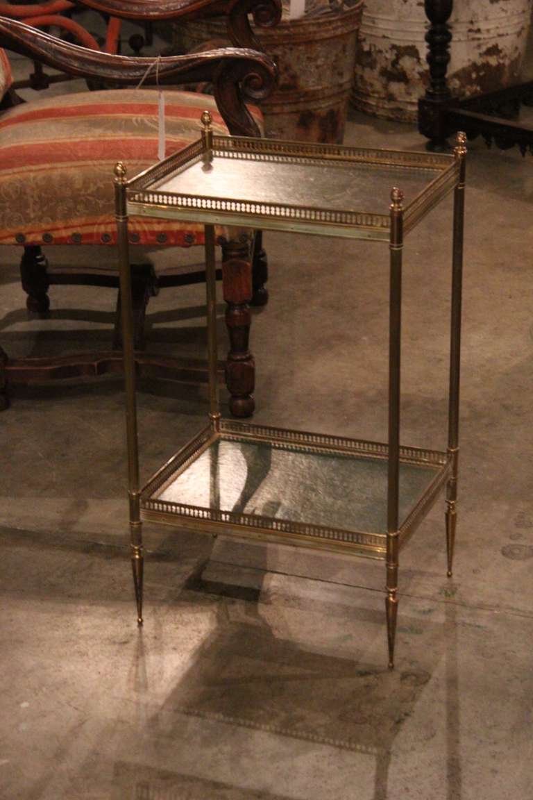 English Brass And Leather Trolly