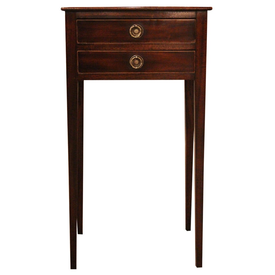 English Mahogany Side Table