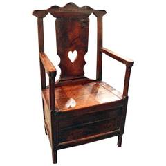 Welsh Oak Chair with Cupboard below Seat