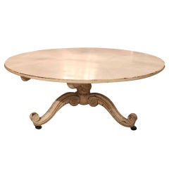 English Painted Round Table