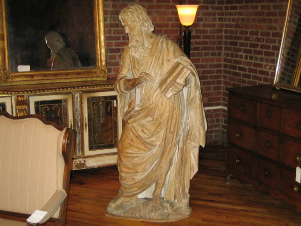 Limewood Statue from Switzerland For Sale 5