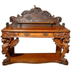 Mahogany Carved Sideboard
