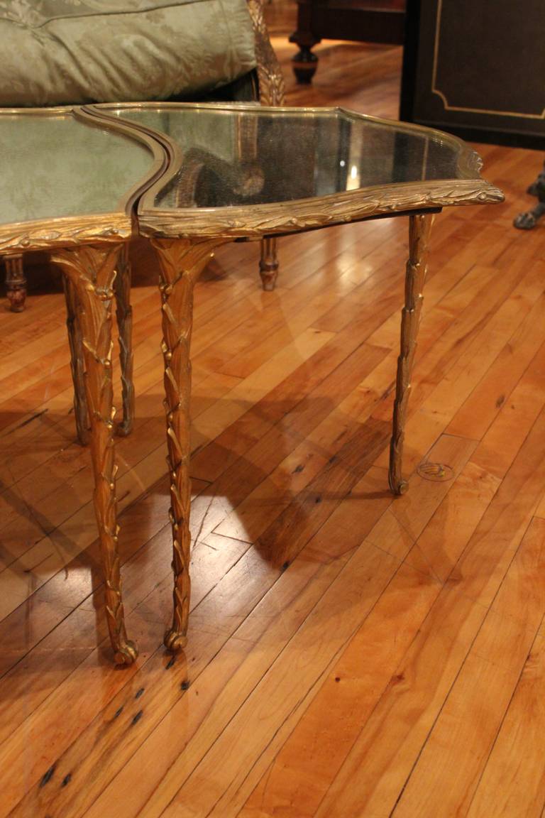Mid-20th Century Three-Piece French Bagues Cocktail Table