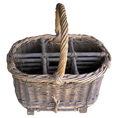 Wine Basket from Burgundy, France