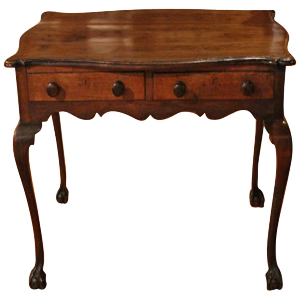 English Cabriole Leg Table For Sale