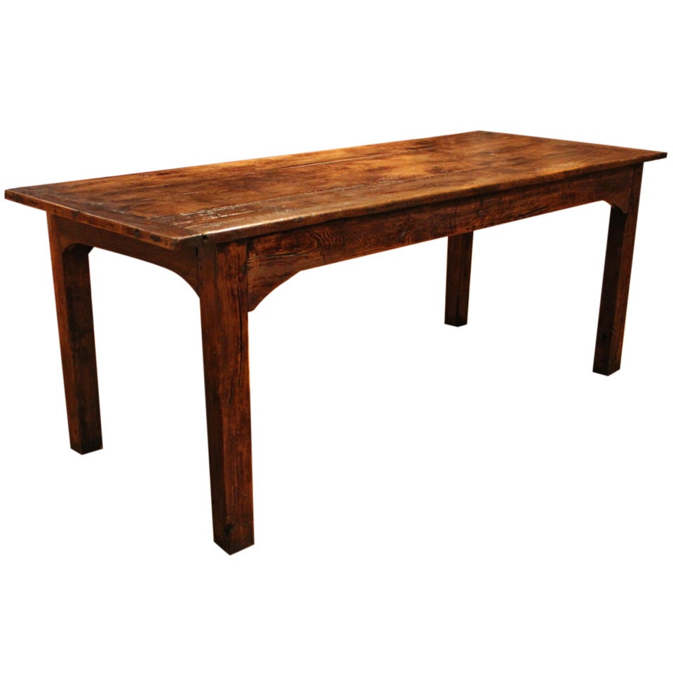 French Ash Refectory Table For Sale