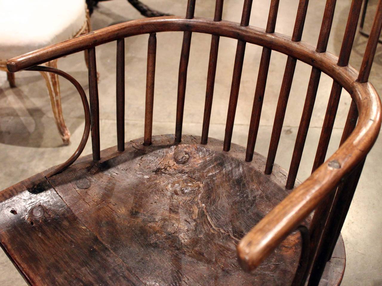 Wood English Lancashire Primitive Chair