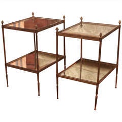 Pair Of Baques Mirror Tables