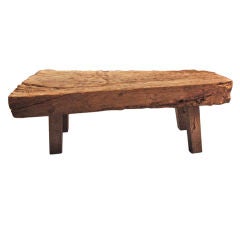 English Low Primitive Wood Table
