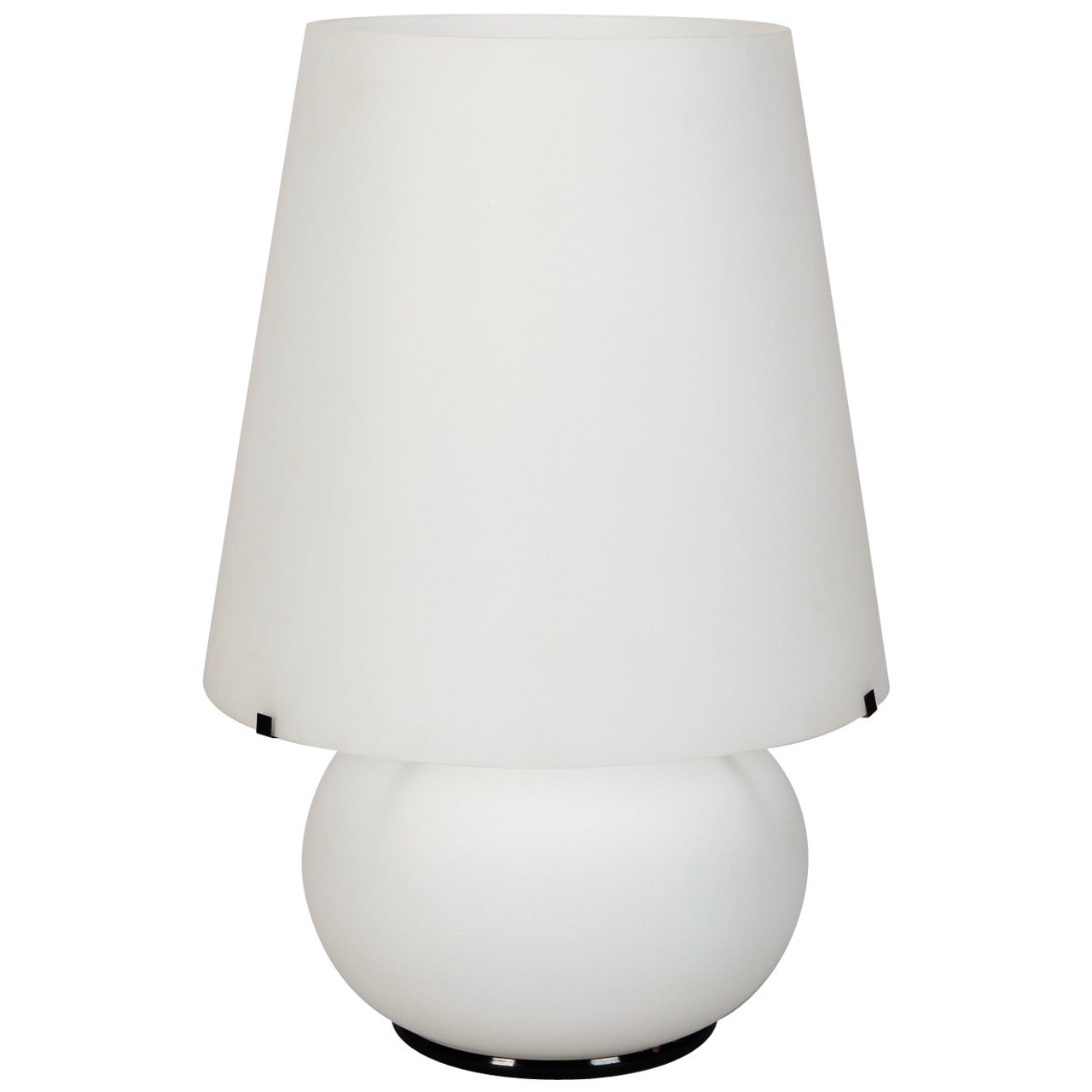 Max Ingrand for Fontana D'Arte Extra Large Glass Table Lamp