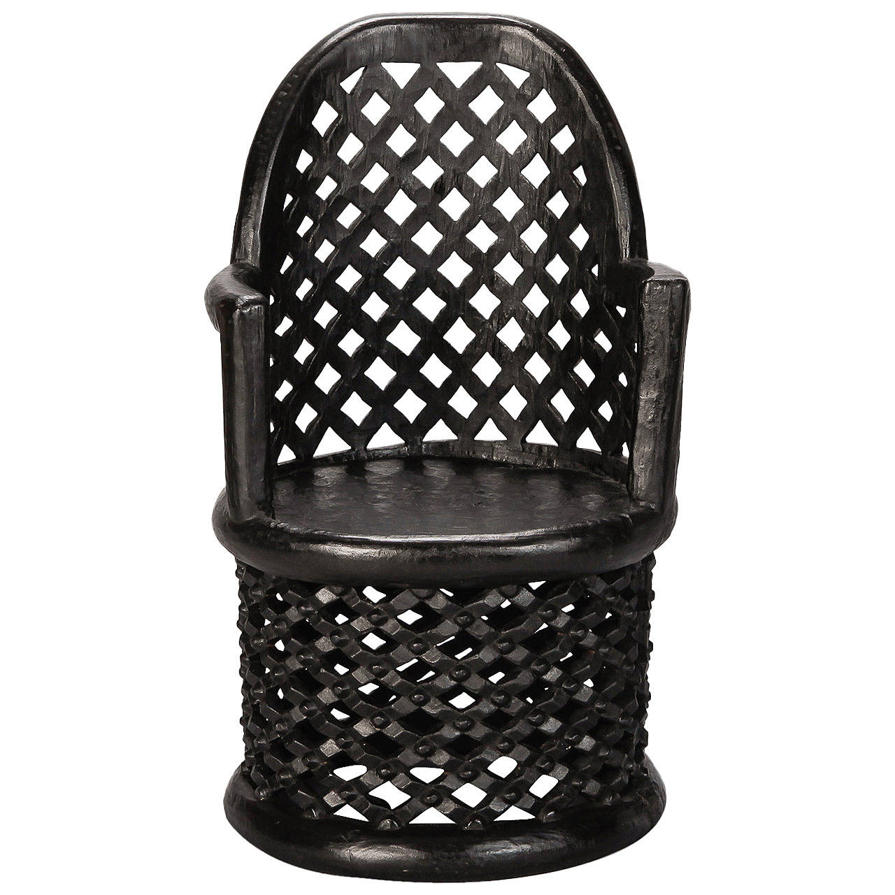 Carved African Bamileke Throne Chair at 1stDibs african throne chair