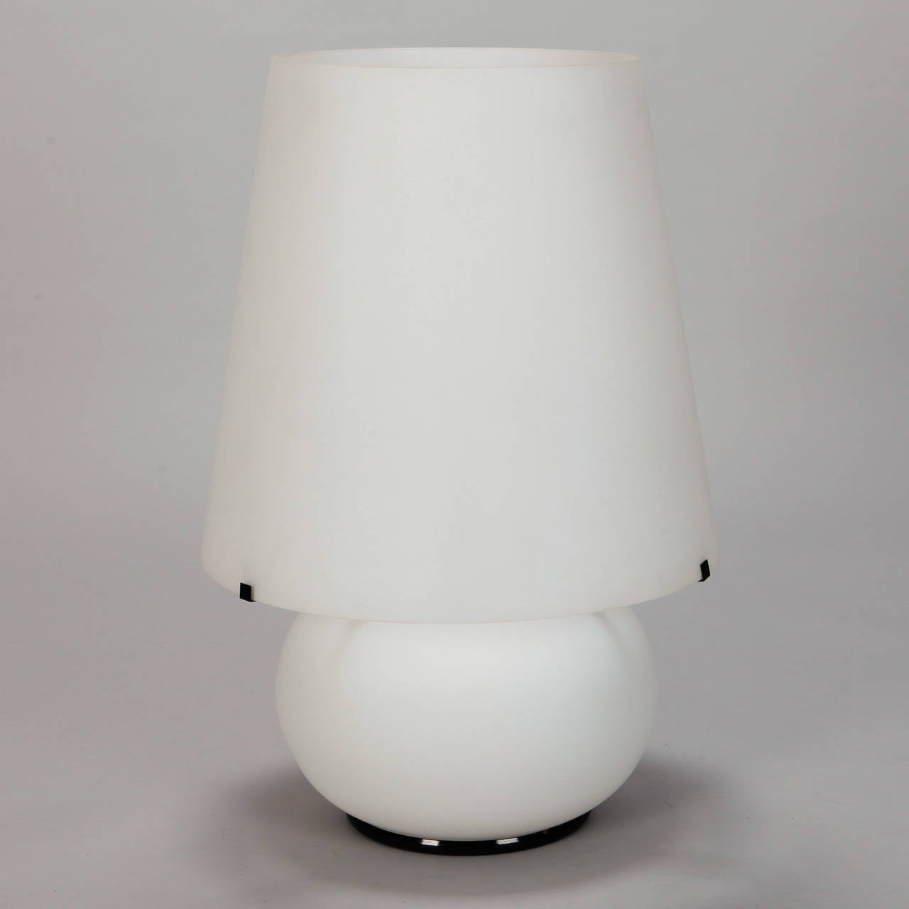 Mid-20th Century Max Ingrand for Fontana D'Arte Extra Large Glass Table Lamp