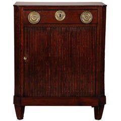 Small Louis XVI Style Cabinet With Tambour Doors