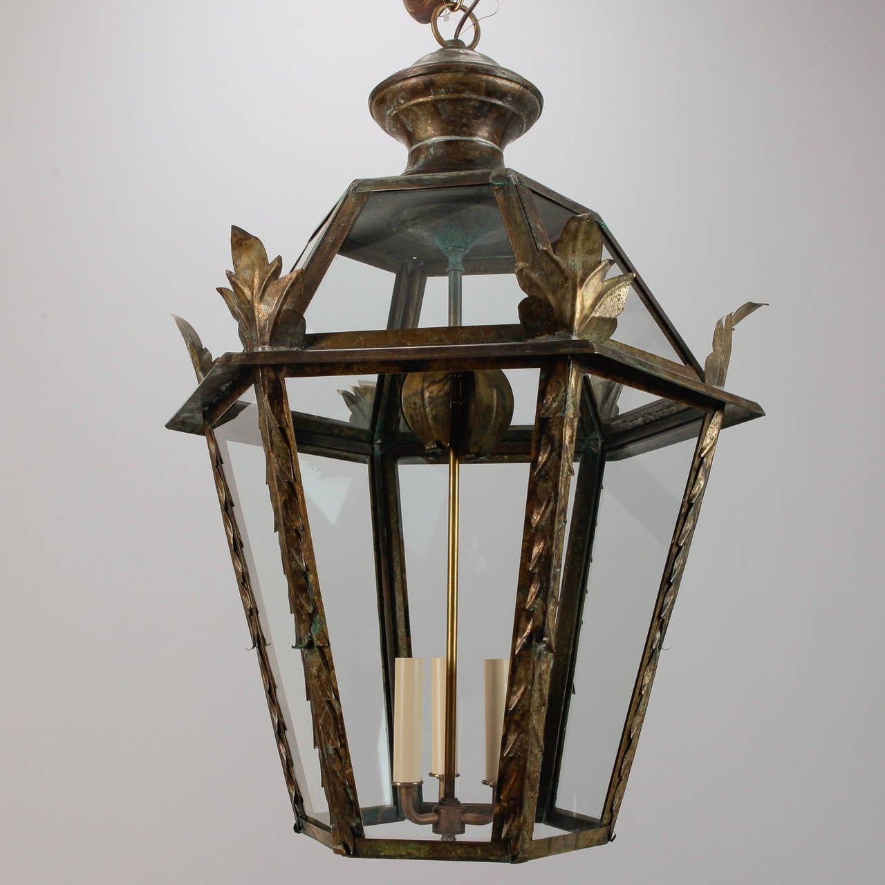 20th Century Italian Dark Brass Lanterns 4